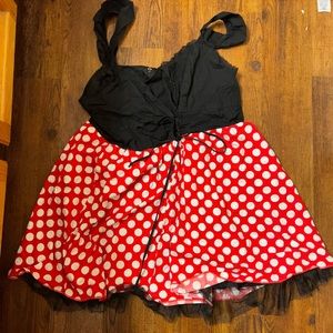 Minnie Mouse style rockabilly dress